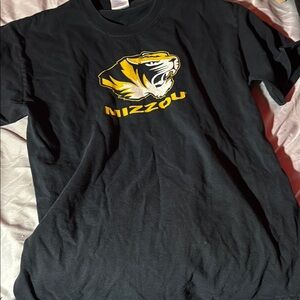 Mizzou Black T-Shirt with Tiger Logo